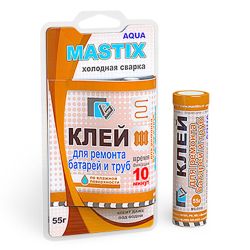 Клей холодная сварка для батарей и труб 55гр  MASTIX