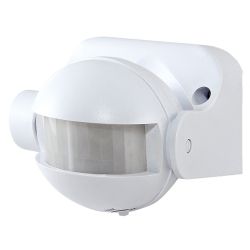 Датчик движения  настенный ДДС-02 1100Вт, 180*,   12м белый  TDM