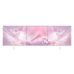 Экран под ванну 1,7 м  с алюм. рамой Розовый Премиум А  МЕТАКАМ