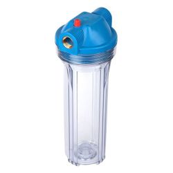 Фильтр магистральный 10"  1" (прозрачная колба, без картриджа)  АКВАТЕК