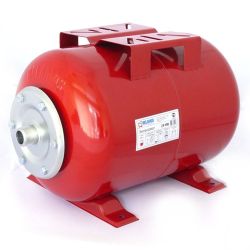 Бак расширительный для отопления горизонтальный   24л красный  BELAMOS