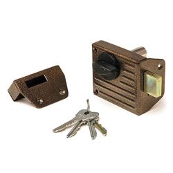 Замок накладной ЗН - 1 - 2 цилиндр, медь  ЗЕНИТ-ХИММАШ Дмитровоград