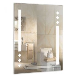 Зеркало  490 х 680мм 1 полочка КОЛИЗЕЙ  MIXLINE
