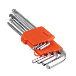 Набор ключей имбусовых, короткие HEX 1,5-10мм, 9шт  ЕРМАК