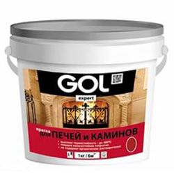 Краска для печей и каминов белая   1,0кг  GOLexpert