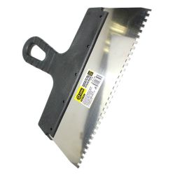 Шпатель нерж зубчатый 300мм, зуб   8х  8мм  ON