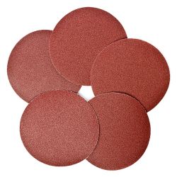 Круг абразивный под липучку 125мм, №   80  REDVERG (упак.5шт.) без отв.
