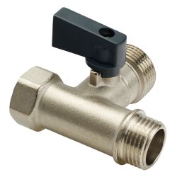 Кран шар проходной д/стир. маш. гшш  AQUALINK