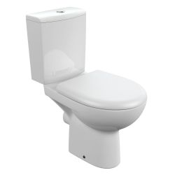 Унитаз белый NATURE компакт, сиденье дюропласт, микролифт, безободковый 660х375х785  CERSANIT