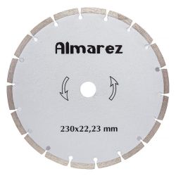 Круг отрезной алмазный 230 х 22 сегм. сухая резка ALMAREZ
