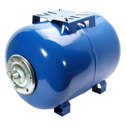 Бак расширительный для ГВС и ХВС горизонтальный   24л синий  SANTREK AQUA