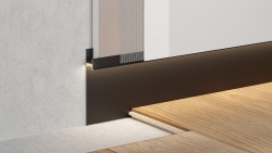 Скрытый плинтус / Теневой профиль Ликорн С-02.2.3 чёрный