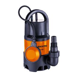Насос дренажный ДН-  1100 (258л.м., глубина 8м, напор 10м, д.ч.35мм, 1100Вт) ВИХРЬ
