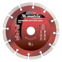 Круг отрезной алмазный 115 х 22 сегм. сухая резка  MATRIX