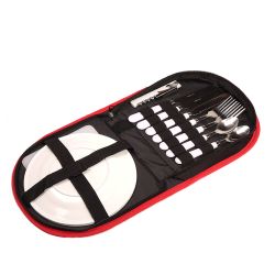 Набор для сервировки походный 11 предметов, с сумкой ROYALGRILL