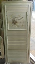 Дверь с вставкой банная 1700х700 (липа)