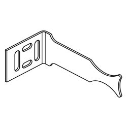 Кронштейн для радиатора угловой  L-100мм