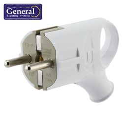 Вилка с/з угловая с ушком  GENERAL белая