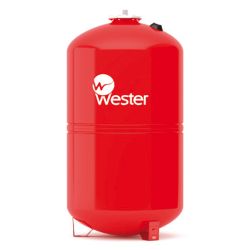 Бак расширительный для отопления вертикальный 100л красный  WESTER