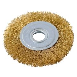 Щетка плоская латунированная для УШМ 125мм (пров. 0,5мм)  ВИХРЬ 