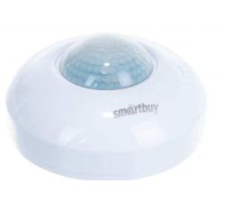 Датчик движения     60Вт, 360*+120*,   6м белый  SMARTBUY