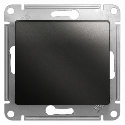 Кнопка нажимная  SCHNEIDER ELECTRIC GLOSSA Антрацит
