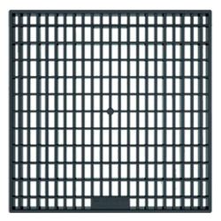 Решетка для дождеприемника водоприемная 285х285х20мм пластиковая  AQUASTOK