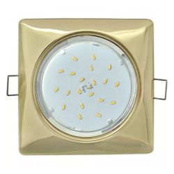 Светильник GX53 H4 220V 41*107 золото квадратный  ECOLA