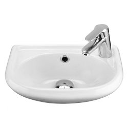 Рукомойник белый БРИЗ 40 с отв. 385х155х265 правый  SANTEK