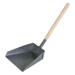 Совок для мусора металл с деревянной ручкой