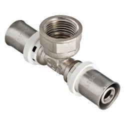 Тройник 20 -  1/2" ВР пресс  VALTEC
