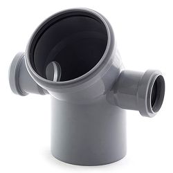 Отвод 110х50/45* левый + правый  ПЛАСТФИТИНГ