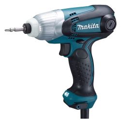 Шуруповерт сетев.ударный MAKITA  TD0101F  (230Вт,макс диам шурупа 6мм,0-3600об/мин,100Нм,1.0кг)