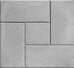 Плитка тротуарная "Колодец" 300х300х30мм серый