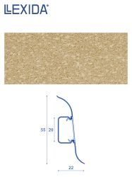 Плинтус LEXIDA 55х2200мм Гранит бежевый