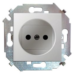 Розетка 1-ая с/п б/з SIMON 15 слоновая кость