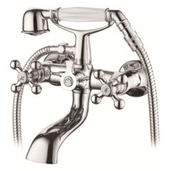 Смеситель ванн.-душ. 1/2" кер.  LEDEME  короткий излив