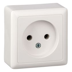 Розетка 1-ая о/п б/з SCHNEIDER ELECTRIC Хит белый