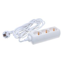 Удлинитель 3 местный  3 метра  10А, с/з  GENERAL