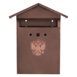 Ящик почтовый Домик-Элит с замком, антик медн.