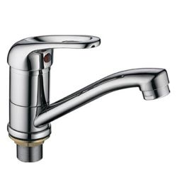 Смеситель для кухни кор. нос 35 карт.  LEDEME  на гайке