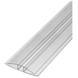 Профиль соединительный (H) для поликарбоната   4-6мм х 6,0м прозрачный