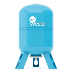 Бак расширительный для ГВС и ХВС вертикальный 100л синий  WESTER
