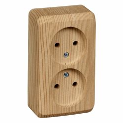 Розетка 2-ая о/п б/з SCHNEIDER ELECTRIC Этюд сосна