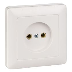 Розетка 1-ая с/п б/з SCHNEIDER ELECTRIC Хит белый
