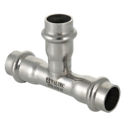 Тройник 22 - 15 - 22 пресс, нерж  VALTEC