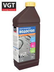 Грунтовка влагозащитная концентрат 1:10   1,0кг  ВГТ Водостоп-акрил