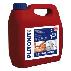 Добавка PLITONIT СуперСтена 3,0л универсальная  для кладочных и штукатурных растворов