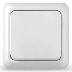 Переключатель 1-ый о/п проходной UNIVersal Олимп белый