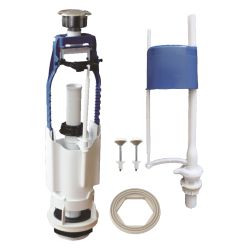 Арматура для унитаза  УКЛАД кнопка хром н/п